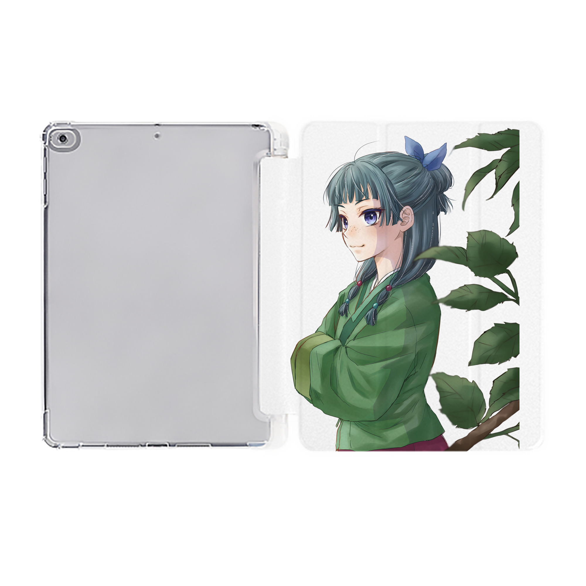 （画像用） 薬屋のひとりごと The Apothecary Diaries IPad ケース ペン収納付き 三つ折りスタンド PUレザー×シリコン 対応機種9.5/10.5/10.9インチ